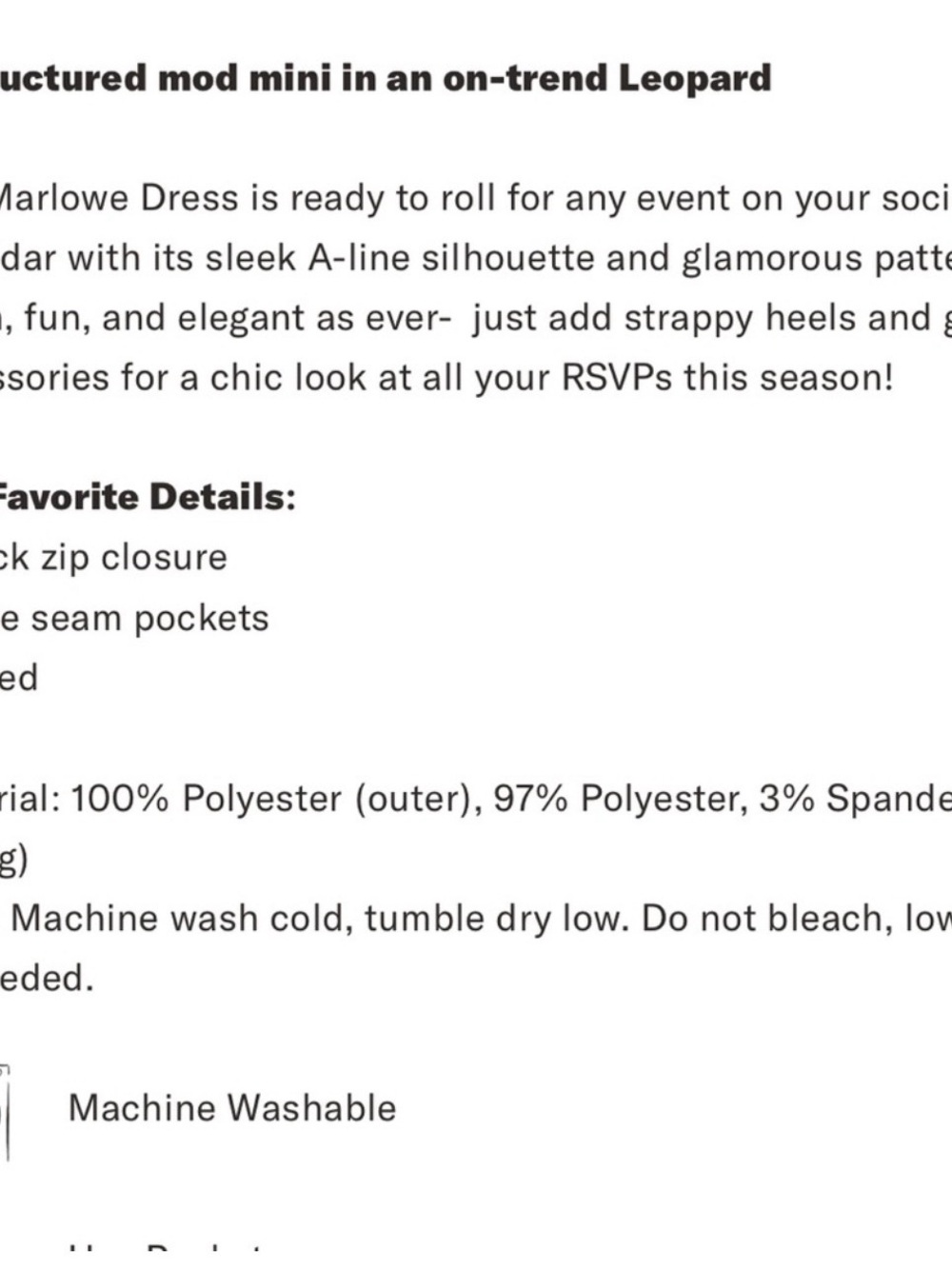 Tuckernuck Leapord Marlowe Dress - Picture 4 of 4